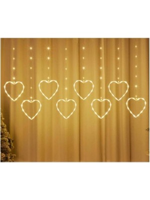 Marsilyan Kalpli Perde LED Işıklar, Sevgililer Günü Romantik LED Aydınlatma