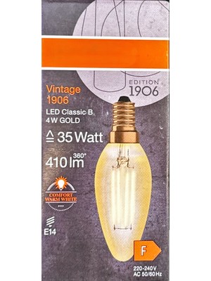 Boytaş /osram/ 4 Watt LED Ampul / Sarı Işık