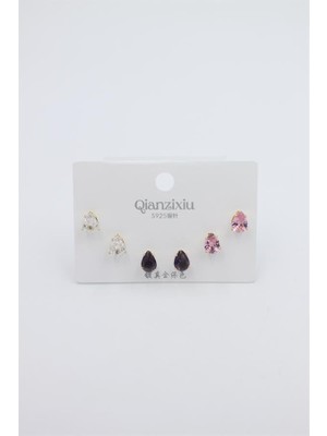 Royaleks Çoklu Set Küpe - Altın