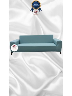 Mikro Lastikli Kaymaz Elastik Koruyucu Giydirme Koltuk Örtüsü - Mint - 3'lü (1 Parça)