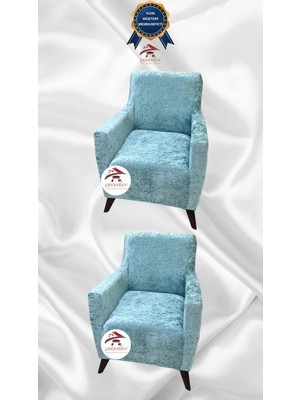 Parlak Kadife Geometrik Desenli Koruyucu Giydirme Koltuk Örtüsü - Mint - 1+1 (2 Parça Set)