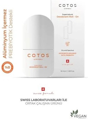 SHC4200 Cotos Deodorant Rollon (Anti̇per Spi̇rant Doğal Mi̇neral Tuz)