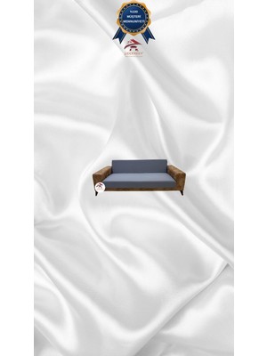 Mikro Lastikli Kaymaz Elastik Koruyucu Kolsuz Koltuk Örtüsü - Koyu Gri - 2'li Set (1 Parça)