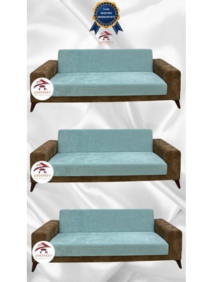 Baby Face Lastikli Koruyucu Kolsuz Koltuk Örtüsü - Mint - 3+3+3 (3 Parça Set)