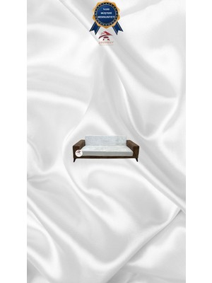 Parlak Kadife Geometrik Desenli Koruyucu Kolsuz Koltuk Örtüsü - Natural - 2'li Set (1 Parça)