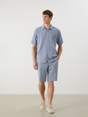 Lc Waikiki Yeni Sezon Standart Kalıp Keten Görünümlü Erkek Şort