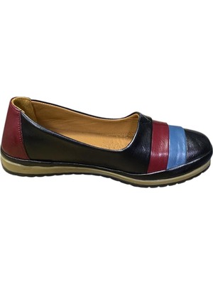 Güven Kundura Kadın Düz Taban Ortepedi Hakiki Deri