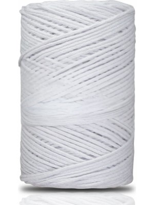 Pamuk Makrome 2 mm Beyaz