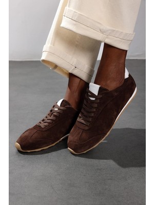 5in1Canpolat Kahverengi Basic Sneaker 25323