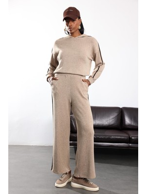 5in1Canpolat Vizon Biye Geçişli Triko Pantolon 18043