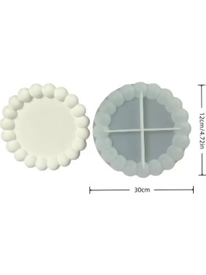 Hobiflex Silikon Kalıp Taş Tozu Ithal Dekoratif Bubble Küçük Tabak Kalıbı Mum Epoksi Reçine HB65-0182