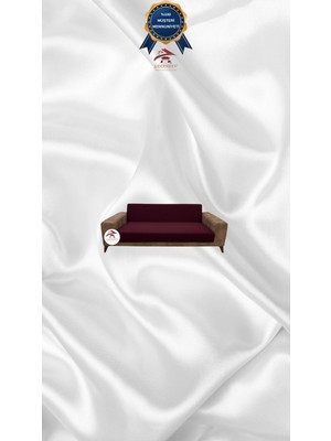 Mikro Lastikli Kaymaz Elastik Koruyucu Kolsuz Koltuk Örtüsü - Bordo - 2'li Set (1 Parça)