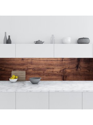 Vento Store Mutfak Tezgah Arası Folyo Fayans Kaplama Folyosu Ahşap Tahta Doku 60X500 cm