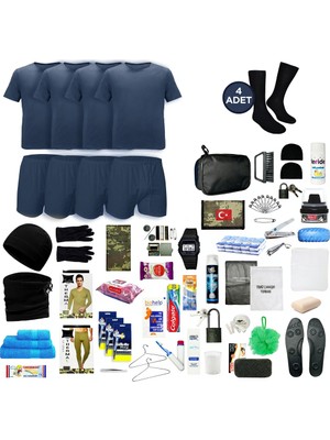 Askerimalzeme.com 4'lü Kışlık Her Şey Dahil Havacı Karacı Bedelli Asker Seti