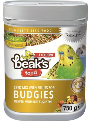 Beak's Kuş Yemi, Meyveli Muhabbet Yemi, 750 gr