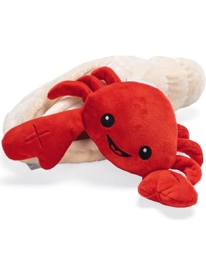 Köpek Ödül Saklama Oyuncağı, Sesli, Istakoz, Peluş, Kırmızı, 31X20X7CM