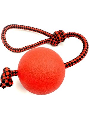 7.6cm Tutma Kulplu Isırma Çekiştirme Sert Köpek Oyun Eğitim Topu