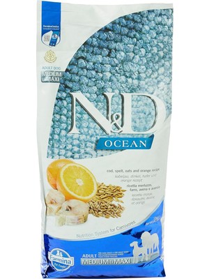 Vento Store Düşük Tahıllı Morina Balıklı Portakallı Yetişkin Köpek Maması 12 kg