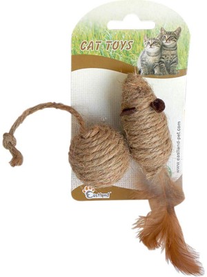 Toplu Fare Şekilli Kedi Oyuncağı, 7 cm