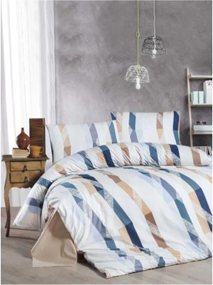 Vento Store Çift Kişilik Nevresim TAKIMI%100 Pamuk 200 * 220-AGUSTIN Nevresim