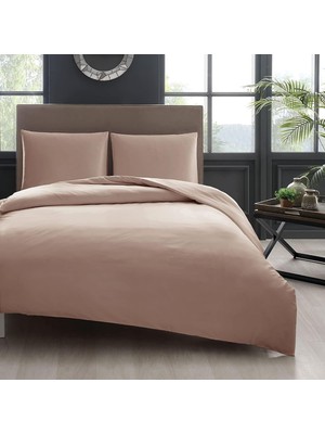 Vento Store Pierre Cardin Basic Saten Düz Çelik Saten Nevresim Takımı Tek Kişilik Kapiçino, Gümüş, Tek Kişilik