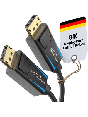 Vento Store Kabeldirekt - 8k / 60Hz Displayport Kablosu 1.4-3 M - Oyun Bilgisayarları/dizüstü Bilgisayarları, 4K