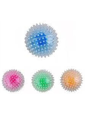 Vento Store Pawise Flash Bouncer Ball Işıklı Şeffaf Plastik Top Kedi Oyuncağı 8 cm