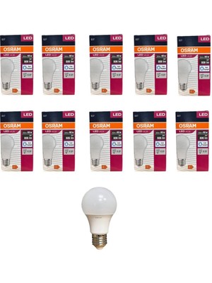 Osram 8.5 Watt LED Ampul 6500K Beyaz E27-10 Adet