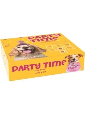 Vento Store M-Pets Party Time Dişi Köpekler Için Doğum Günü Seti