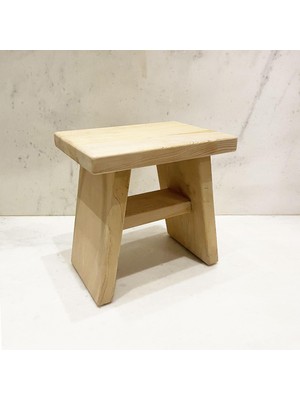 Sedir Ahşap Banyo Taburesi Oturak Büyük Boy