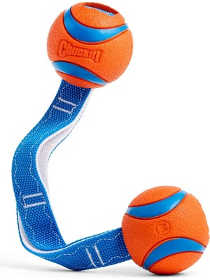 Chuckit! Ultra Duo Tug 2'li Köpek Çekiştirme Topu (Orta Boy)