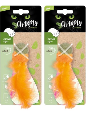 Vento Store M-Pets Charmy Fırefly Catnipli Kedi Oyuncağı Orange 2li Paket