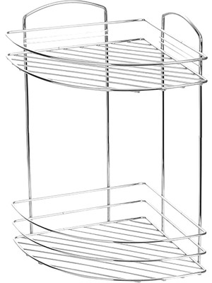 Vento Store Tekno-Tel BK032 2 Katlı Duş Rafı ve Sabunluk, Krom