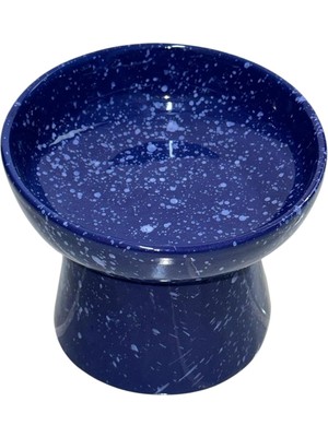 Vento Store Aee® Eğimli Yüksek Seramik Mama ve Su Kabı – Ergonomik Kedi Köpek Mama Kabı | 14 cm Yükseklik, 13 cm