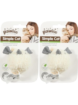 Vento Store Simple Peluş Oyuncak Top Fare 2li Paket