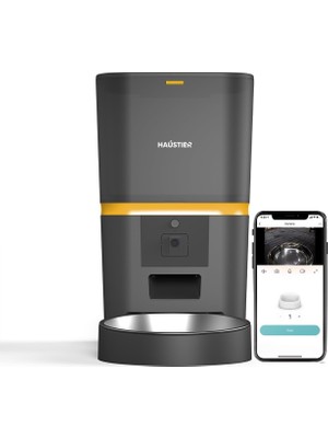 Vento Store Haustier QQ005 Kameralı Akıllı Kedi Köpek Otomatik Mama Kabı, Tuya App-Wifi Uzaktan Kontrol, Sesle Ç