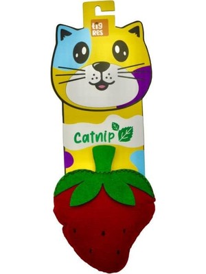Tigres Venator Catnipli Çilek Şeklinde Kedi Oyuncağı