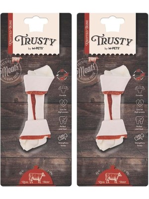 Vento Store M-Pets Trusty Beef Düğümlü Kemik 45GR/12,7CM 2li Paket