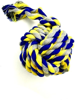 Vento Store Dayanıklı Sağlam Diş Ipli Köpek Topu Oyuncağı