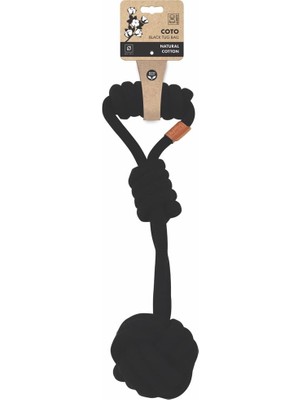 M-Pets Coto Black Tug Ball 36CM Örgü Oyuncak