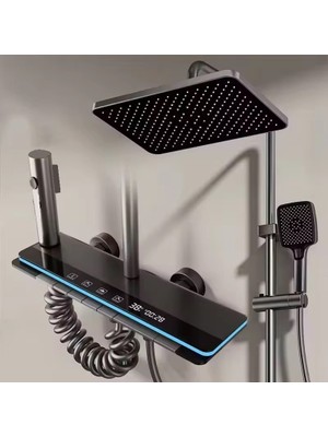 Rena Design Antresit Dıjıtal Ekran  Piyano Fonksiyone Akıllı Duş Sistem Banyo Batarya Robot Ambiyans Büyük Gövde