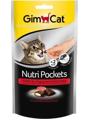 Vento Store Gimcat Nutripockets Kedi Ödülü Biftek Malt 60 gr