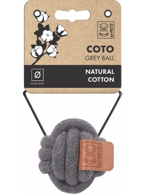 Vento Store Coto Grey Ball 6,5cm Örgü Top Oyuncak