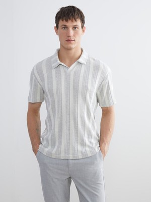 Lc Waikiki Yeni Sezon Polo Yaka Çizgili Erkek Tişört