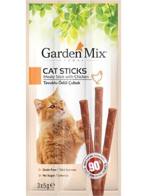 Gardenmix Tavuklu Kedi Stick Ödül 3lü, 580-102