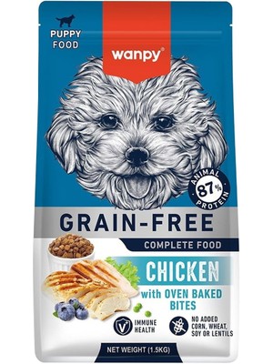 Vento Store Wanpy Tavuklu Tahılsız Yavru Köpek Maması 1.5 kg