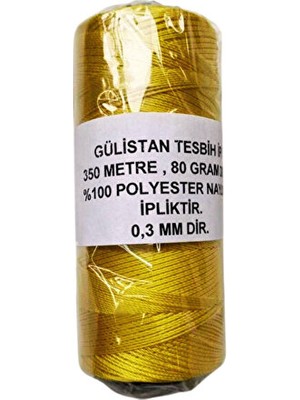 Makaralı... Sarı Renk Tesbih ipi... 350 Metre... 80 Gramdır