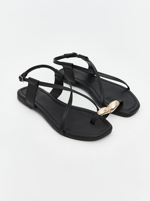 Lc Waikiki Yeni Sezon Deri Görünümlü Kadın Sandalet