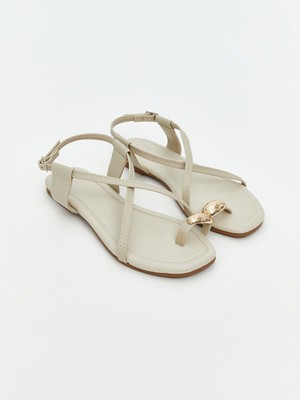 Lc Waikiki Yeni Sezon Deri Görünümlü Kadın Sandalet