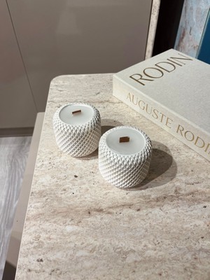 Elmessa 2li Örgü Hasır Desenli Dekor